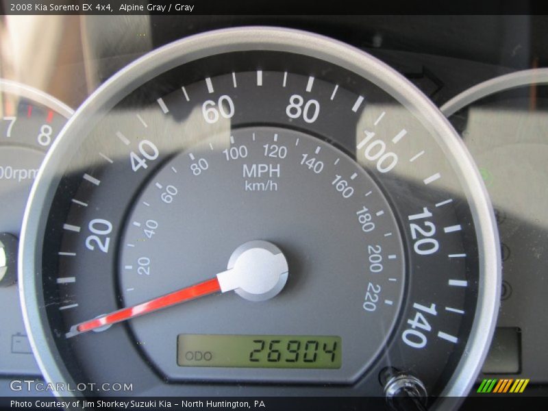 Alpine Gray / Gray 2008 Kia Sorento EX 4x4