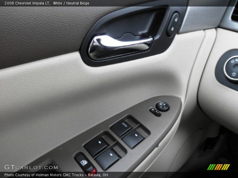 White / Neutral Beige 2008 Chevrolet Impala LT