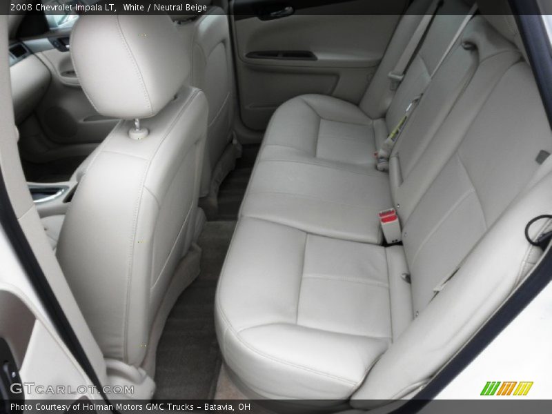 White / Neutral Beige 2008 Chevrolet Impala LT