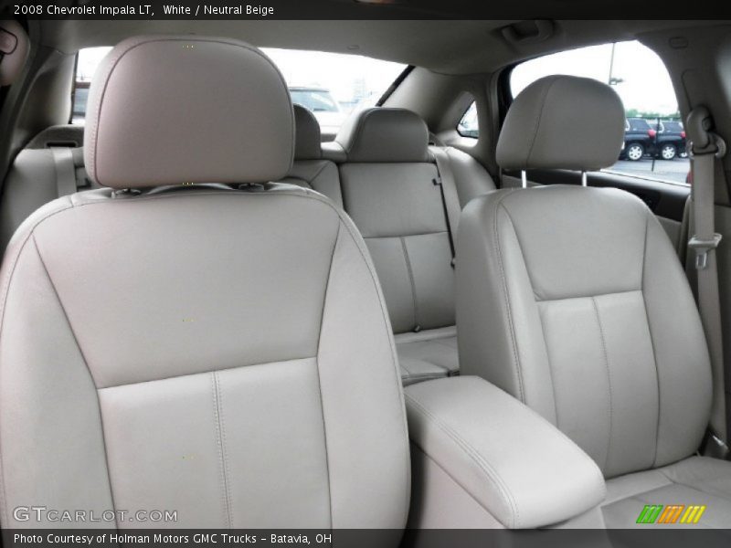 White / Neutral Beige 2008 Chevrolet Impala LT