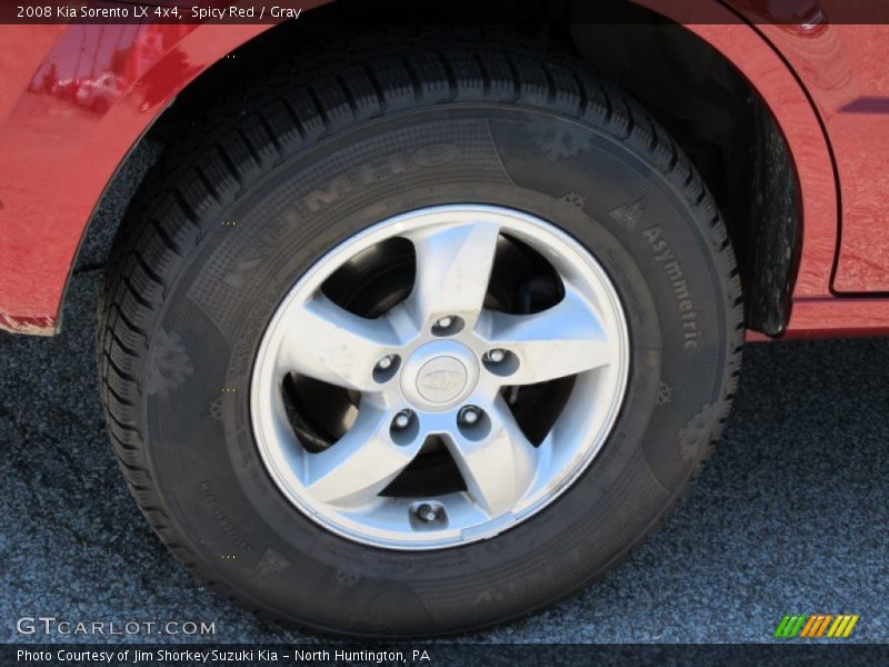 Spicy Red / Gray 2008 Kia Sorento LX 4x4