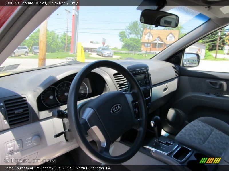 Spicy Red / Gray 2008 Kia Sorento LX 4x4