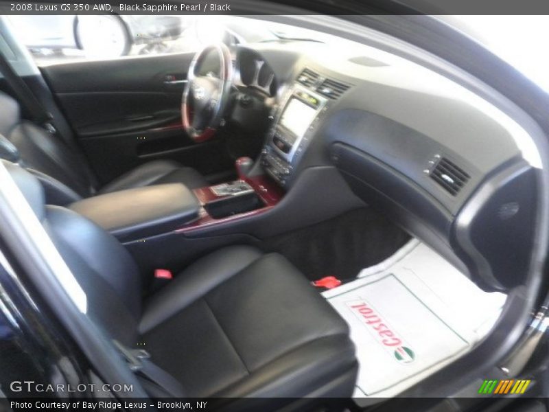 Black Sapphire Pearl / Black 2008 Lexus GS 350 AWD