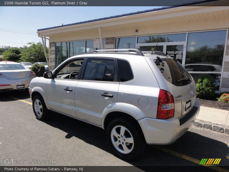 Platinum Silver / Gray 2008 Hyundai Tucson GLS