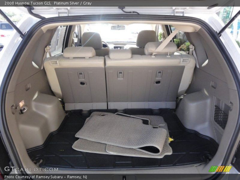 Platinum Silver / Gray 2008 Hyundai Tucson GLS