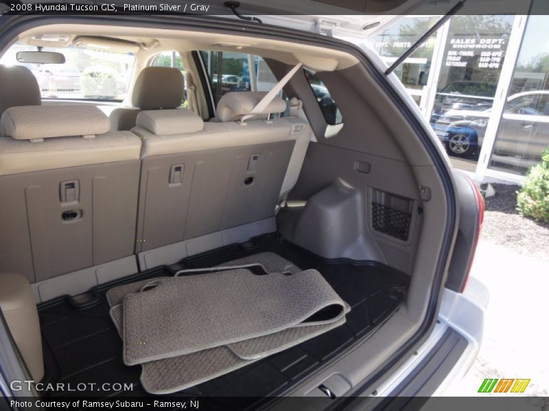 Platinum Silver / Gray 2008 Hyundai Tucson GLS