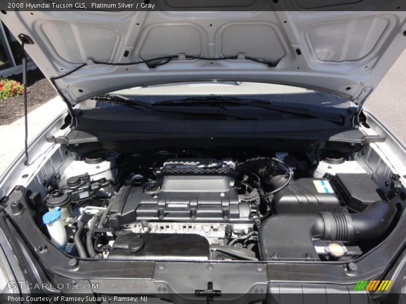 Platinum Silver / Gray 2008 Hyundai Tucson GLS