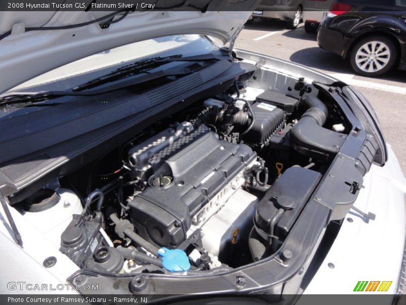 Platinum Silver / Gray 2008 Hyundai Tucson GLS