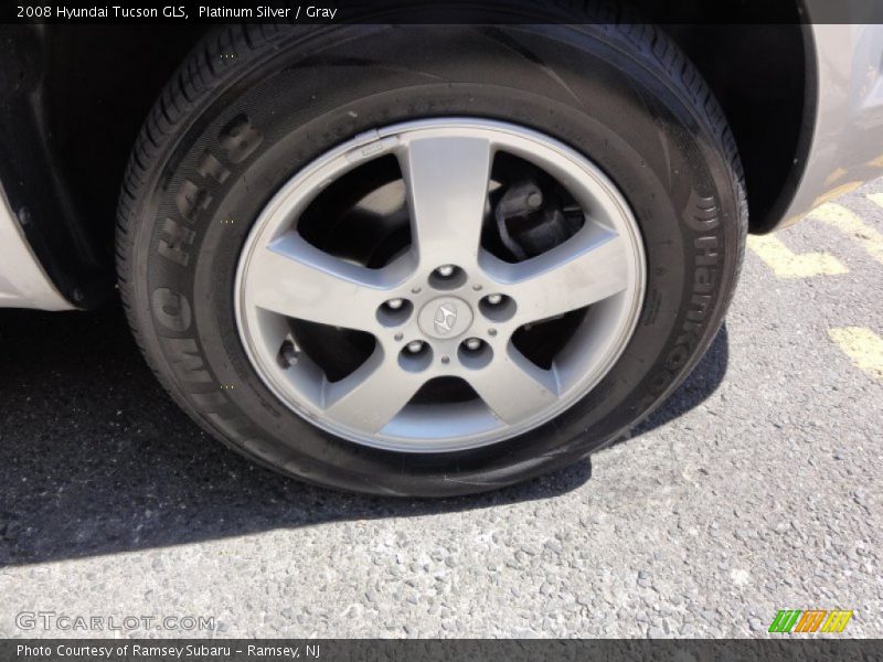 Platinum Silver / Gray 2008 Hyundai Tucson GLS