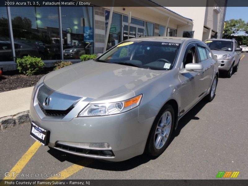 Palladium Metallic / Ebony 2009 Acura TL 3.5