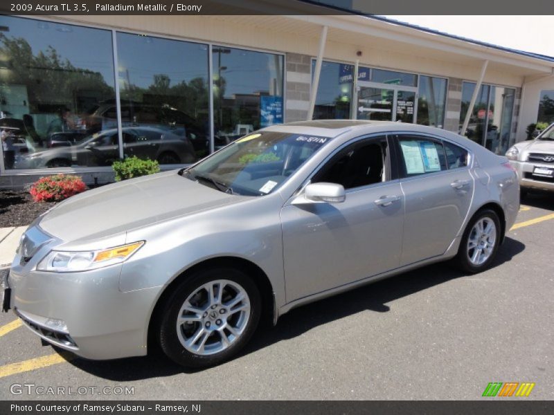 Palladium Metallic / Ebony 2009 Acura TL 3.5