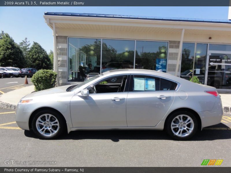 Palladium Metallic / Ebony 2009 Acura TL 3.5