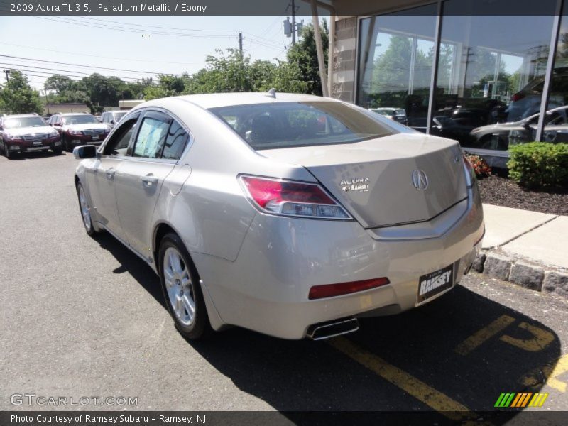 Palladium Metallic / Ebony 2009 Acura TL 3.5