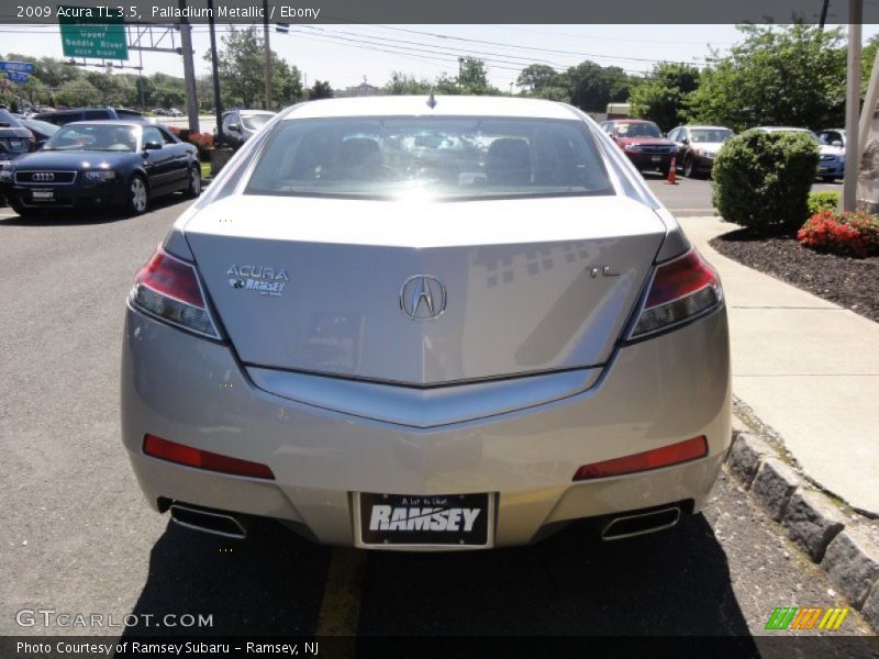 Palladium Metallic / Ebony 2009 Acura TL 3.5