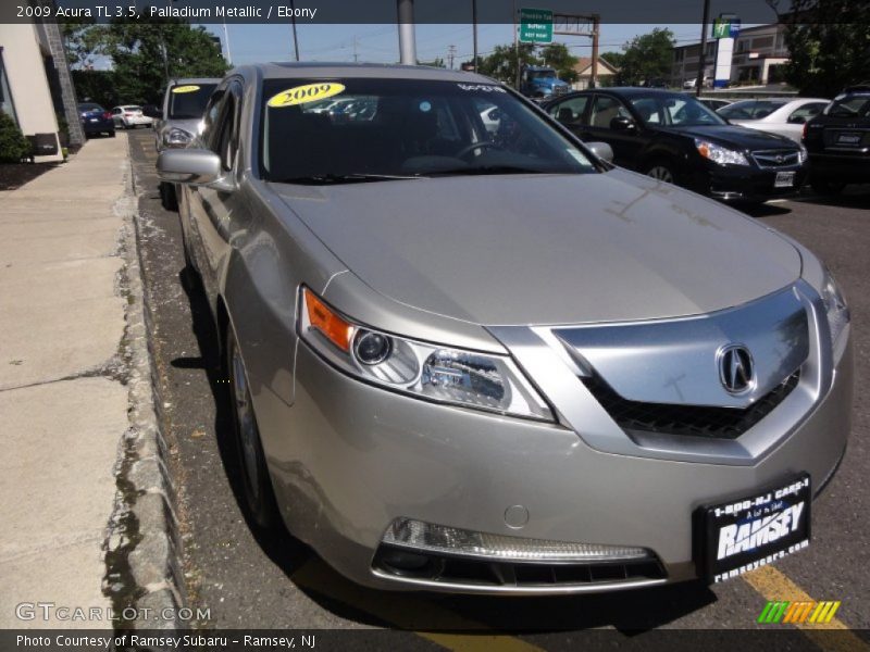 Palladium Metallic / Ebony 2009 Acura TL 3.5