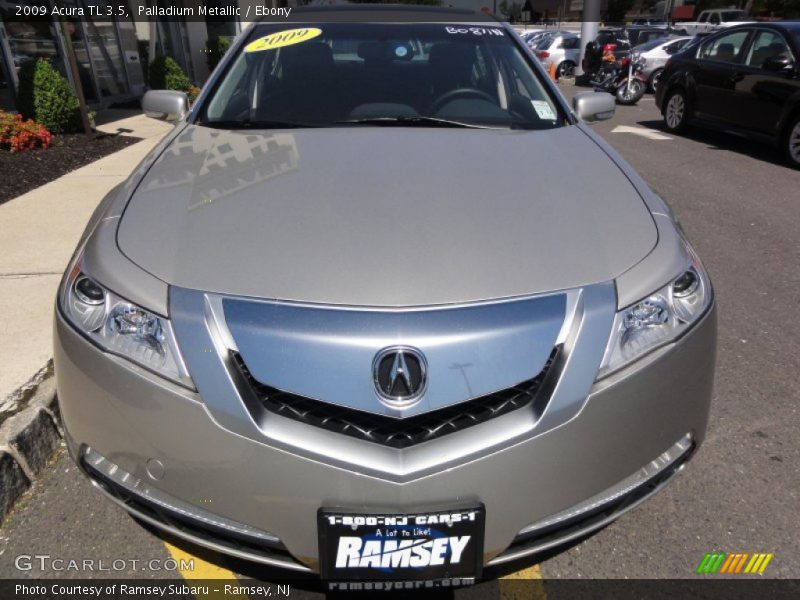 Palladium Metallic / Ebony 2009 Acura TL 3.5