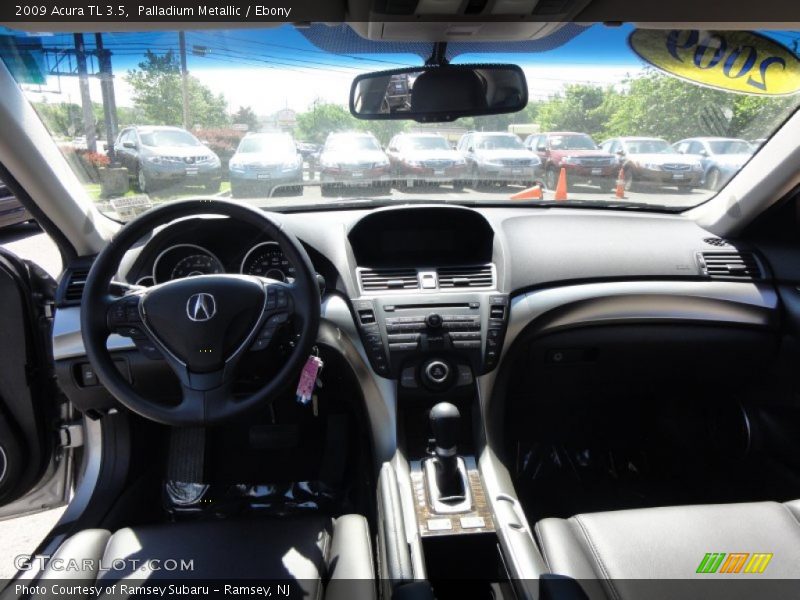 Palladium Metallic / Ebony 2009 Acura TL 3.5