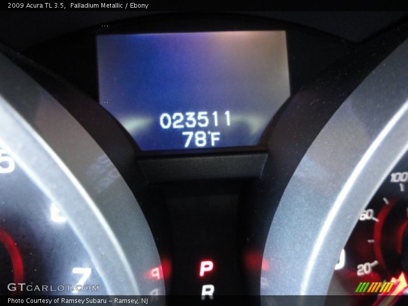 Palladium Metallic / Ebony 2009 Acura TL 3.5
