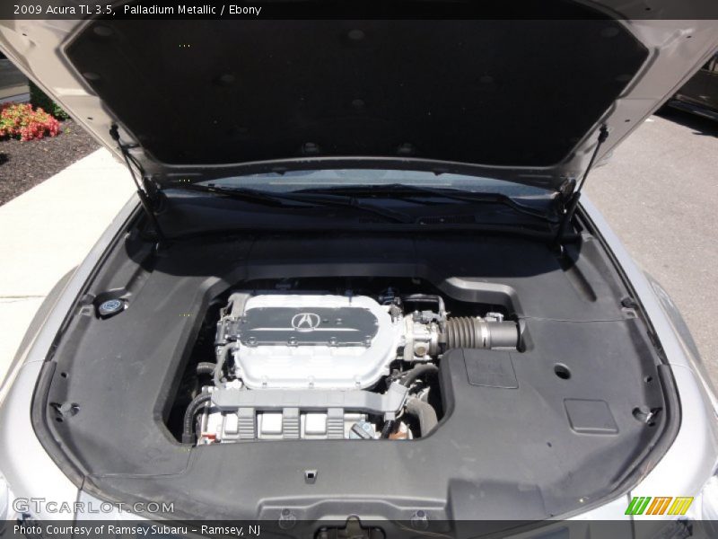 Palladium Metallic / Ebony 2009 Acura TL 3.5