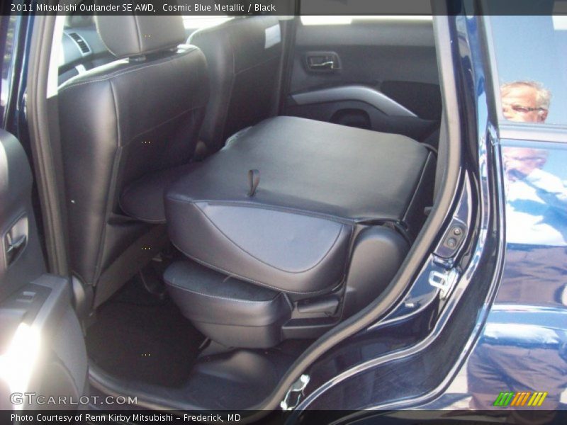 Cosmic Blue Metallic / Black 2011 Mitsubishi Outlander SE AWD