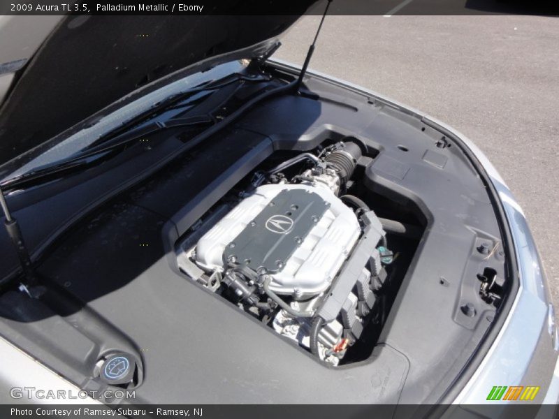Palladium Metallic / Ebony 2009 Acura TL 3.5
