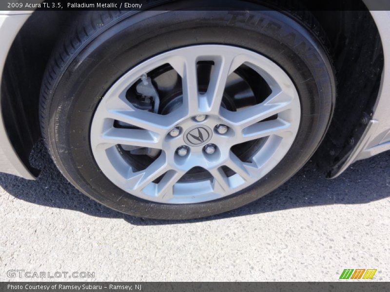 Palladium Metallic / Ebony 2009 Acura TL 3.5