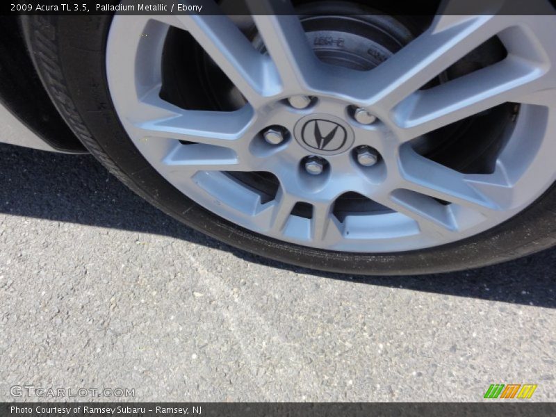 Palladium Metallic / Ebony 2009 Acura TL 3.5