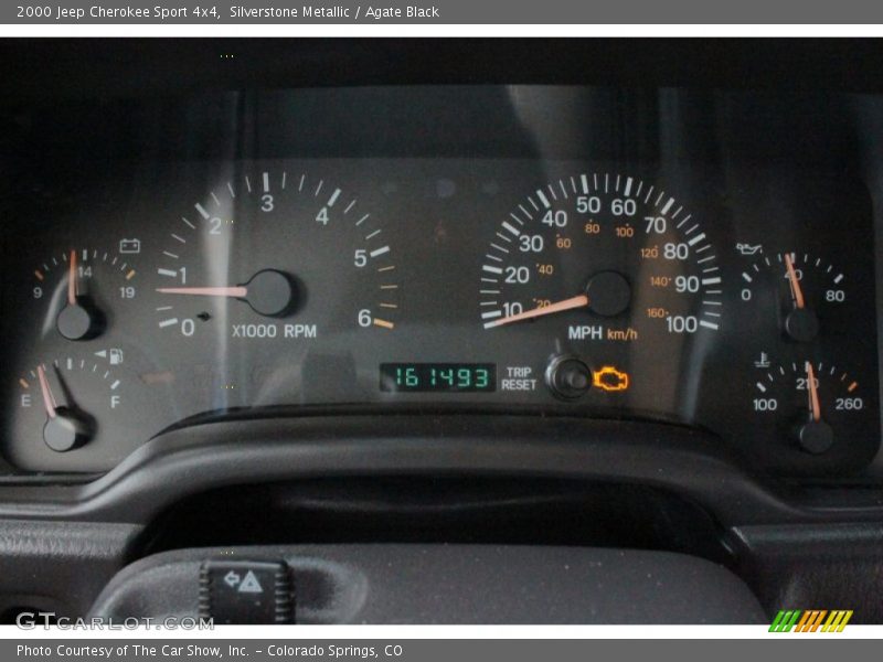 Silverstone Metallic / Agate Black 2000 Jeep Cherokee Sport 4x4