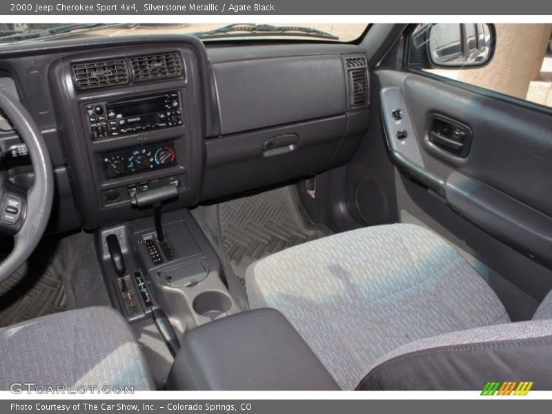 Silverstone Metallic / Agate Black 2000 Jeep Cherokee Sport 4x4