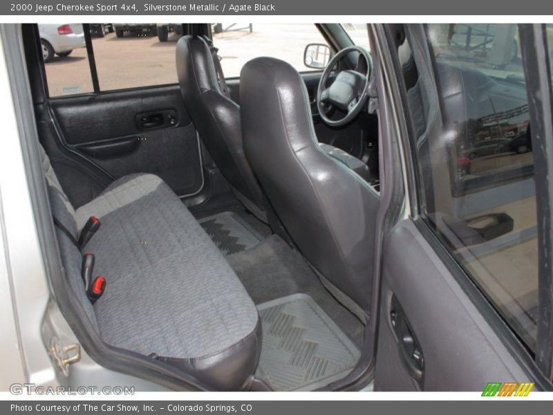 Silverstone Metallic / Agate Black 2000 Jeep Cherokee Sport 4x4