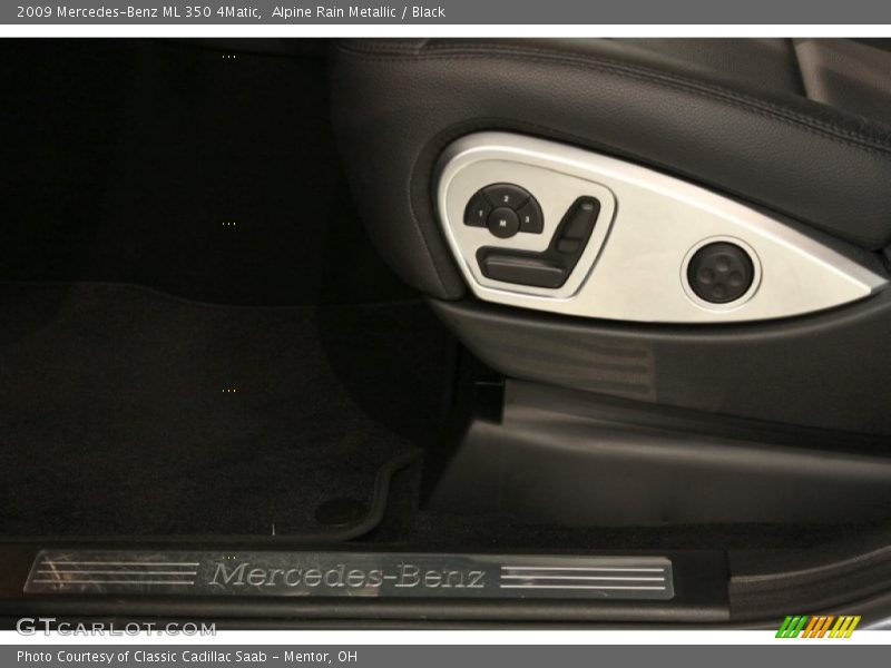 Alpine Rain Metallic / Black 2009 Mercedes-Benz ML 350 4Matic