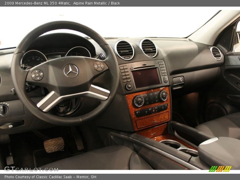 Alpine Rain Metallic / Black 2009 Mercedes-Benz ML 350 4Matic