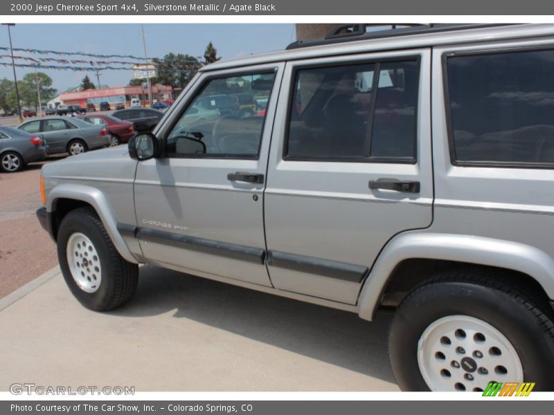 Silverstone Metallic / Agate Black 2000 Jeep Cherokee Sport 4x4