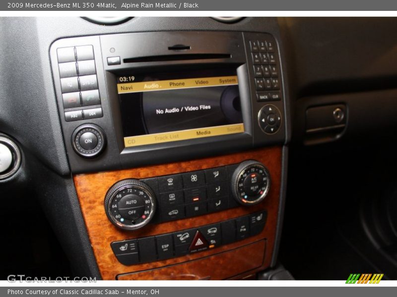 Alpine Rain Metallic / Black 2009 Mercedes-Benz ML 350 4Matic