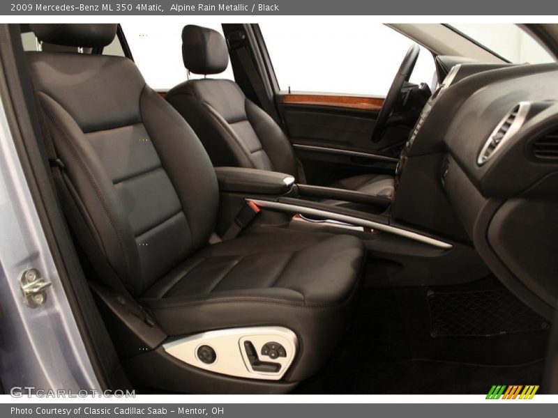 Alpine Rain Metallic / Black 2009 Mercedes-Benz ML 350 4Matic