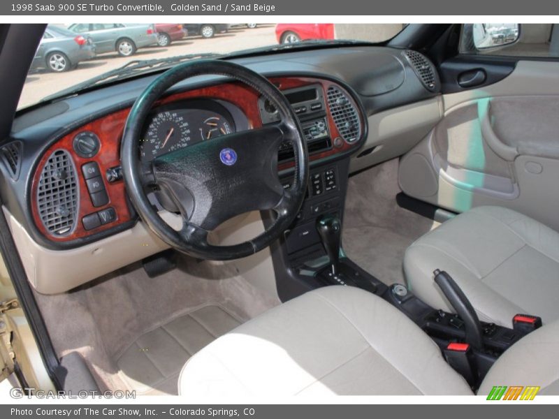Golden Sand / Sand Beige 1998 Saab 900 SE Turbo Convertible