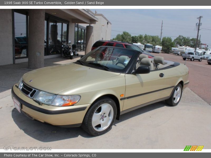 Golden Sand / Sand Beige 1998 Saab 900 SE Turbo Convertible