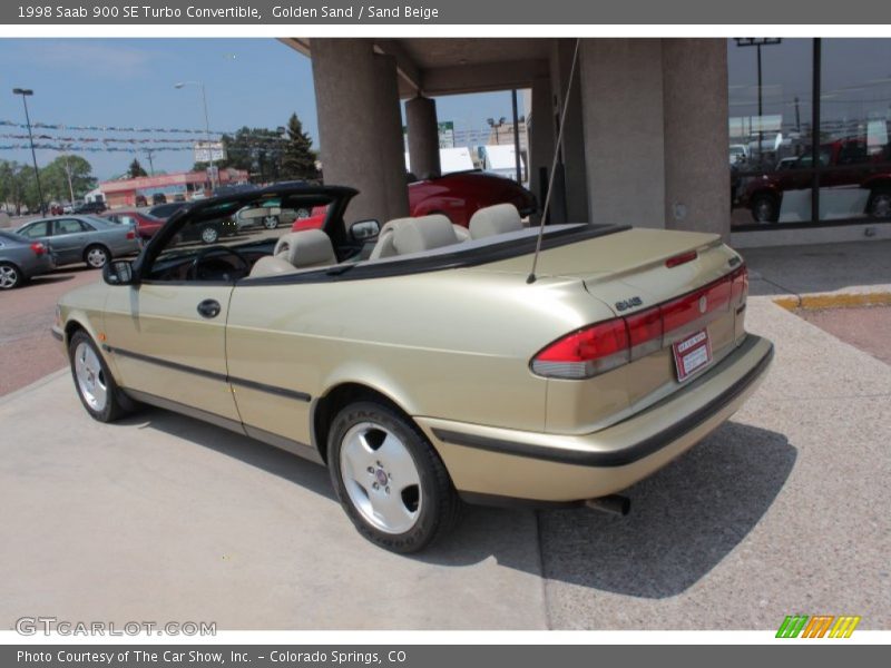 Golden Sand / Sand Beige 1998 Saab 900 SE Turbo Convertible