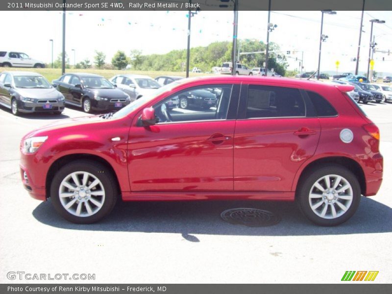 Rally Red Metallic / Black 2011 Mitsubishi Outlander Sport SE 4WD