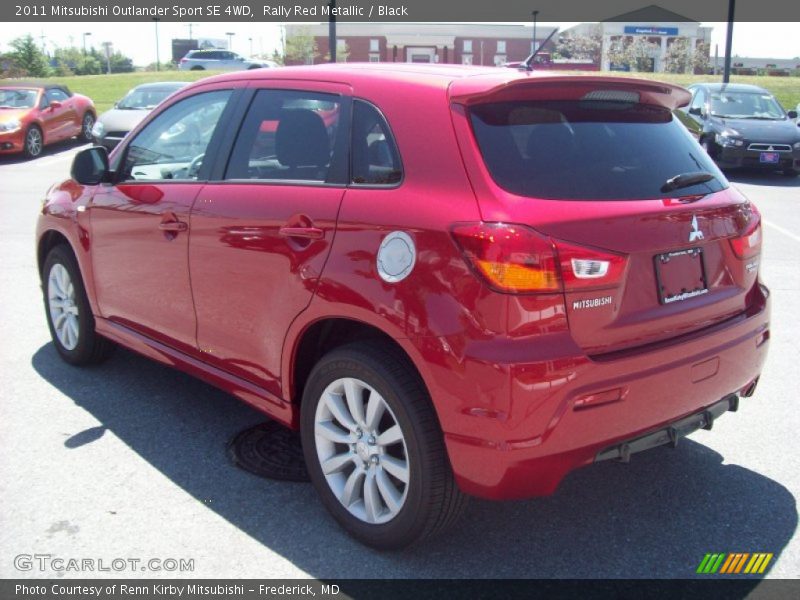 Rally Red Metallic / Black 2011 Mitsubishi Outlander Sport SE 4WD
