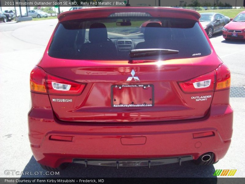 Rally Red Metallic / Black 2011 Mitsubishi Outlander Sport SE 4WD