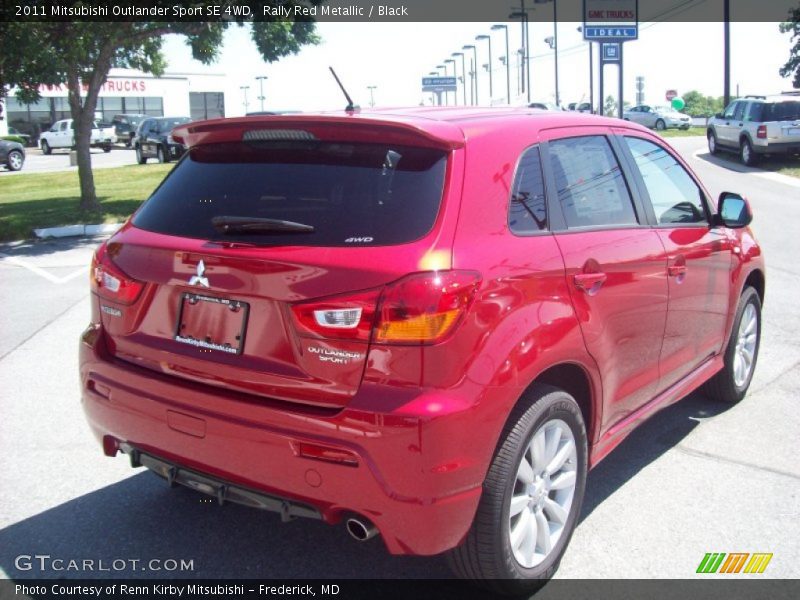 Rally Red Metallic / Black 2011 Mitsubishi Outlander Sport SE 4WD