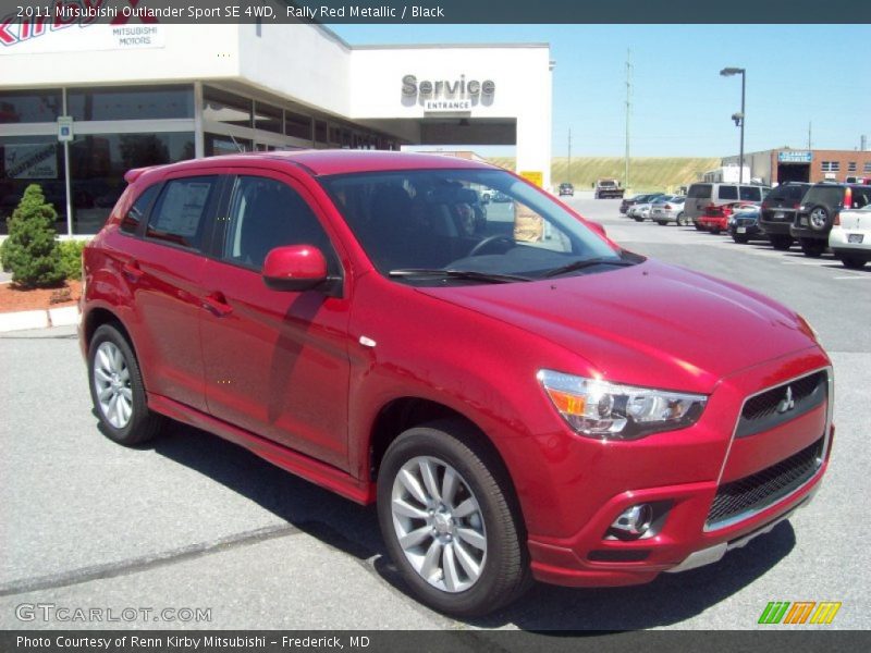 Rally Red Metallic / Black 2011 Mitsubishi Outlander Sport SE 4WD