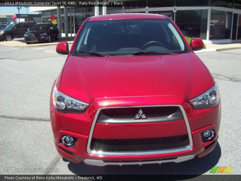 Rally Red Metallic / Black 2011 Mitsubishi Outlander Sport SE 4WD