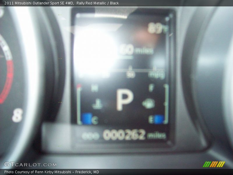 Rally Red Metallic / Black 2011 Mitsubishi Outlander Sport SE 4WD
