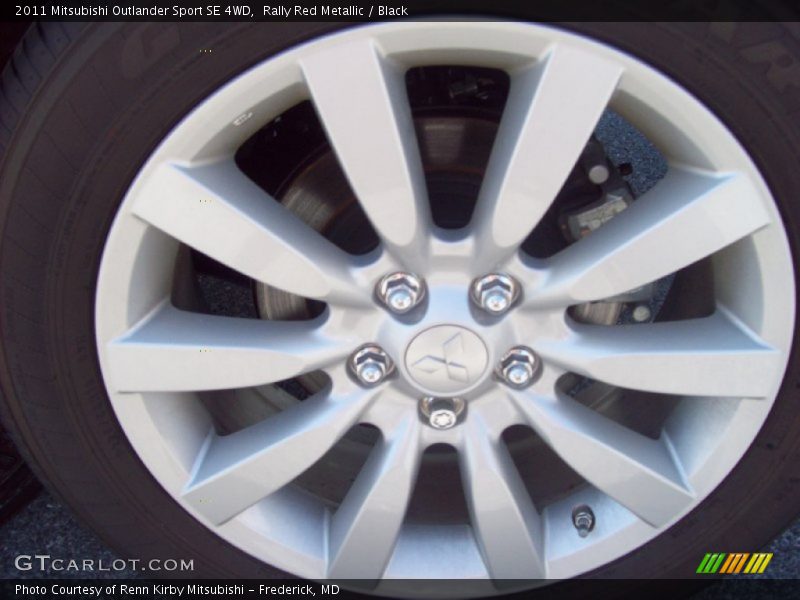 Rally Red Metallic / Black 2011 Mitsubishi Outlander Sport SE 4WD