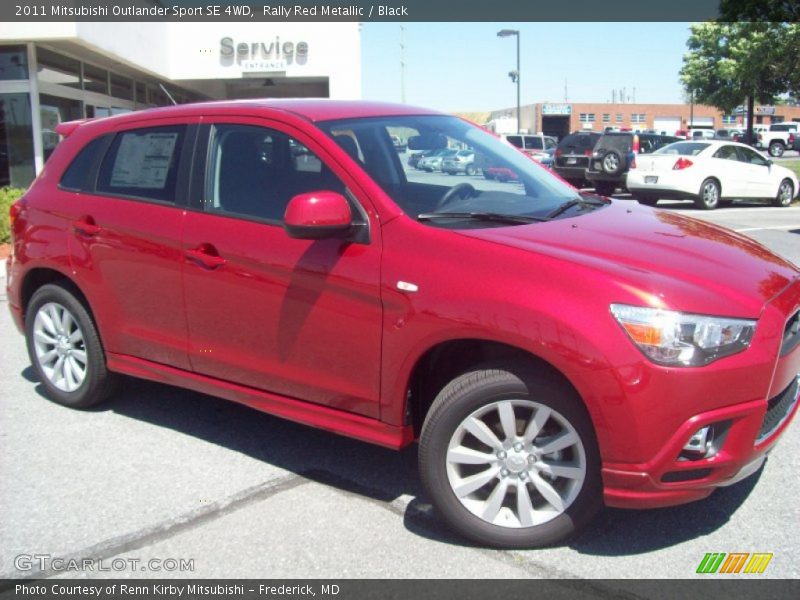Rally Red Metallic / Black 2011 Mitsubishi Outlander Sport SE 4WD