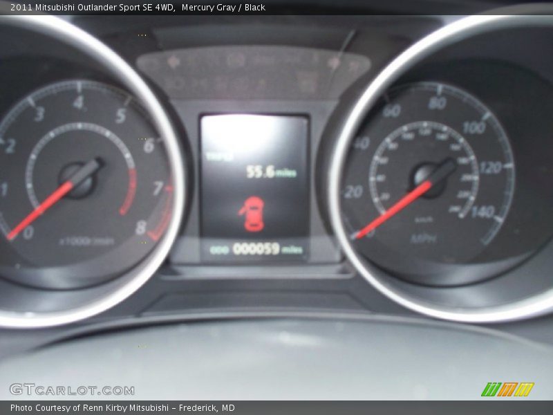 Mercury Gray / Black 2011 Mitsubishi Outlander Sport SE 4WD