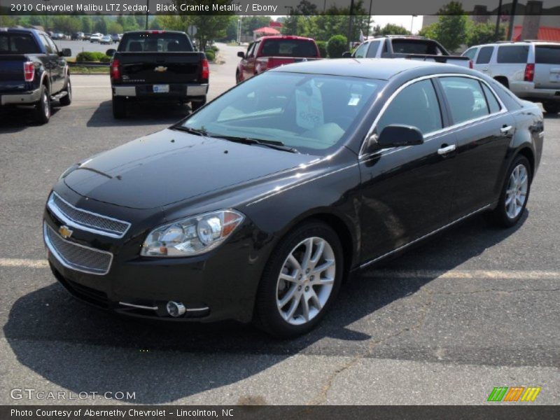 Black Granite Metallic / Ebony 2010 Chevrolet Malibu LTZ Sedan