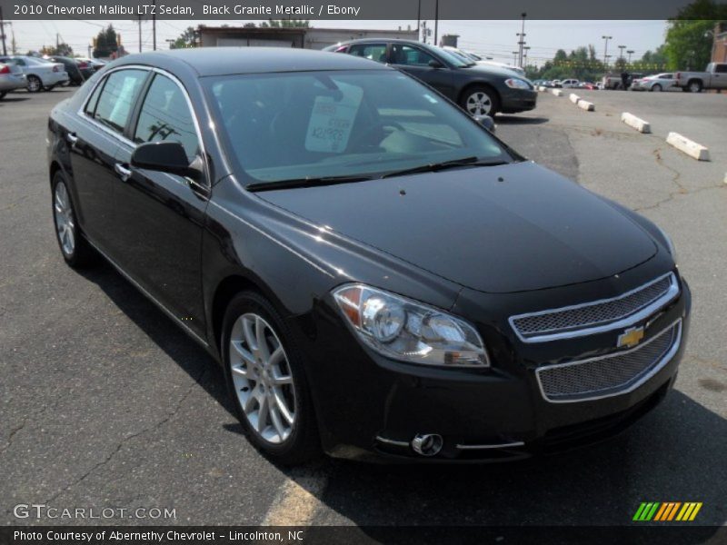 Black Granite Metallic / Ebony 2010 Chevrolet Malibu LTZ Sedan